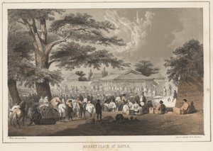 Piazza del mercato a Napha, 1855