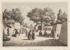 Strada a Napha, Lew Chew, 1855 da Wilhelm Joseph Heine