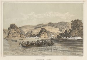To-Ri-Ga-Sa-Ki, Baia di Yedo, 1855 da Wilhelm Joseph Heine