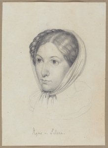 Agnes von Felsen, 1822 circa (grafite) da Wilhelm Kügelgen