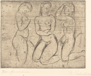 Tre donne inginocchiate da Wilhelm Lehmbruck