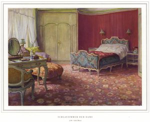 Affari dei produttori di tappeti Halbmond-Teppichfabrik Von Koch Und Te Kock (litografia a colori) da Wilhelm Ludwig Heinrich Claudius