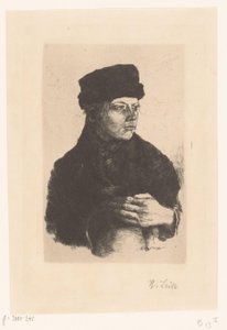 Ragazzo contadino con brocca da Wilhelm Maria Hubertus Leibl (signed by artist)