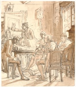 "Collegium politicum". (Il fabbricante di candele politico) da Wilhelm Marstrand