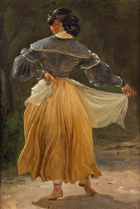 Donna romana danzante, prima del 1838 da Wilhelm Marstrand