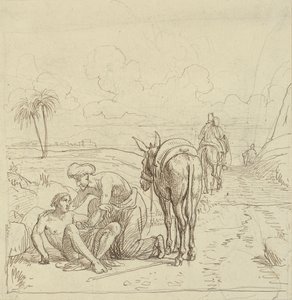 Il buon samaritano trova il ferito da Wilhelm Marstrand