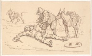 Don Chisciotte ferito e aiutato da Sancho da Wilhelm Marstrand