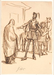 Don Chisciotte e Dona Roderiguez da Wilhelm Marstrand