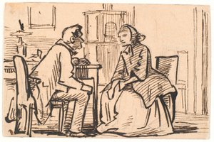 La visita della vedova da Wilhelm Marstrand