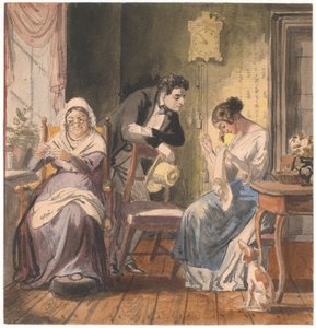 Una visita (Una visita dalla vita quotidiana) da Wilhelm Marstrand