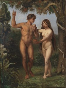 Eva tenta Adamo