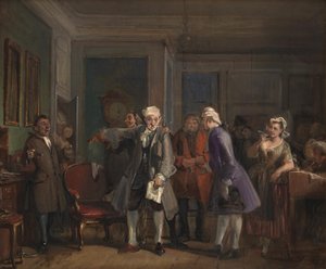 Da "Il pedante" di Ludvig Holberg, atto I, scena 6 da Wilhelm Marstrand