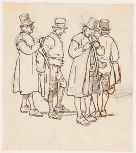 Gruppo di quattro contadini svedesi da Wilhelm Marstrand
