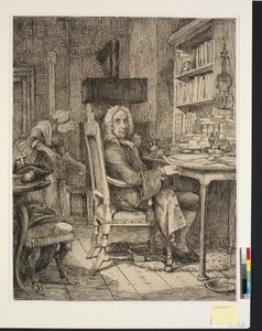 Holberg scrive le sue epistole da Wilhelm Marstrand