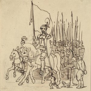 Holger Danske alla Testa dei Suoi Cavalieri da Wilhelm Marstrand