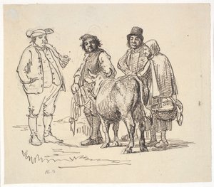 Amatori della mucca da Wilhelm Marstrand