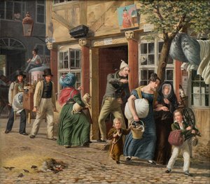 Scena del giorno del trasloco da Wilhelm Marstrand