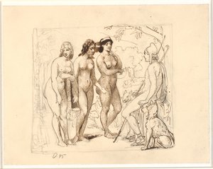 Paride e le tre dee da Wilhelm Marstrand