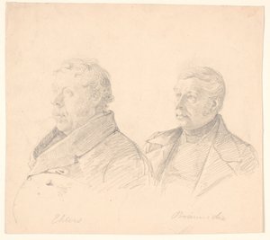 Ritratti di due cittadini di Roskilde "Ehlers" e "Brünniche" da Wilhelm Marstrand