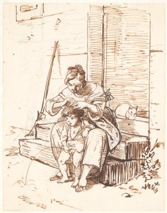 Scena di strada romana da Wilhelm Marstrand