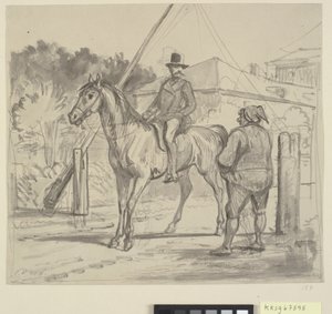 Cavaliere e guardiano da Wilhelm Marstrand