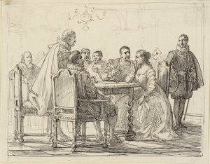 Scena di società, tempo di Cristiano IV
