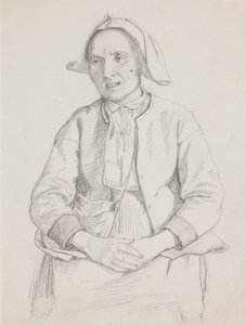 Donna Svedese Seduta, Mezza Figura da Wilhelm Marstrand