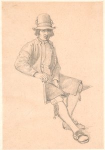 Giovane dalecarliano seduto da Wilhelm Marstrand