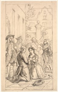 La scena finale di Henrik e Pernille da Wilhelm Marstrand