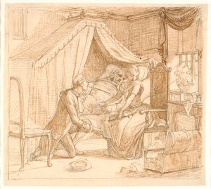 Fidanzamento al capezzale di un malato da Wilhelm Marstrand