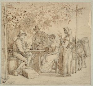 Fuori da una latteria da Wilhelm Marstrand