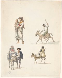 Contadini italiani in viaggio da Wilhelm Marstrand