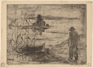 Pesca sul fiume Havel da Wilhelm Oesterle