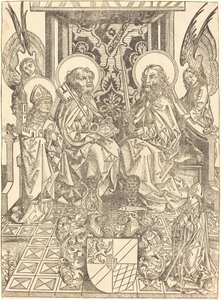 Santi Pietro e Paolo sotto un Baldacchino da Wilhelm Pleydenwurff