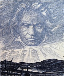 Un Tributo al Genio di Beethoven, illustrazione da 