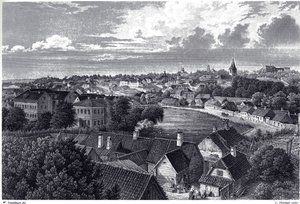 Veduta di Dorpat, c. 1850 da Wilhelm Siegfried Stavenhagen