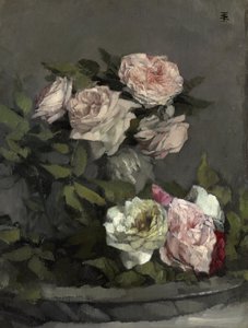 Natura morta con rose da Wilhelm Trübner