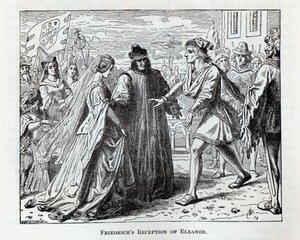 La ricezione di Eleonora da parte di Federico, 1882 da Wilhelm Werthmann