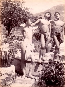 Studio di nudi maschili, c.1900 da Baron Wilhelm von Gloeden