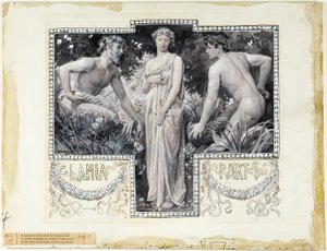 Una ninfa, a cui tutti i satiri zoccolati si inginocchiarono, Testa di parte 1