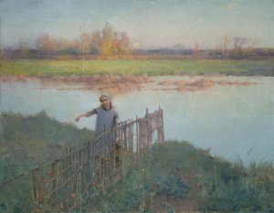 Tramonto a Grez da Willard Leroy Metcalf