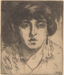 Ritratto di una donna sconosciuta da Willem Adrianus Grondhout (signed by artist)