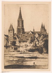 Ulm da Willem Adrianus Grondhout (signed by artist)