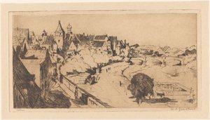 Ulm da Willem Adrianus Grondhout (signed by artist)