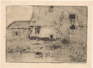 Piede di un mulino a Voorburg da Willem Adrianus Grondhout (signed by artist)
