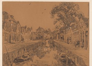 Canale con case antiche da Willem Bastiaan Tholen