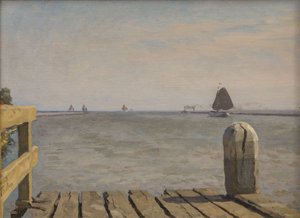 Molo a Enkhuizen, 1918 da Willem Bastiaan Tholen