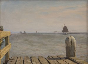 Molo a Enkhuizen, 1918 da Willem Bastiaan Tholen