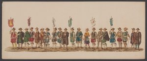 Parata di Delft del 1862, quinto gruppo Quarto Lustrum dell