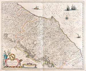 Ancona, Marche, Italia, in "Theatrum Orbis Terrarum, sive Atlas Novus" di Willem Blaeu, Amsterdam da Willem Blaeu